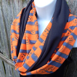 Lined Jack O Lantern Infinity Scarf image 3