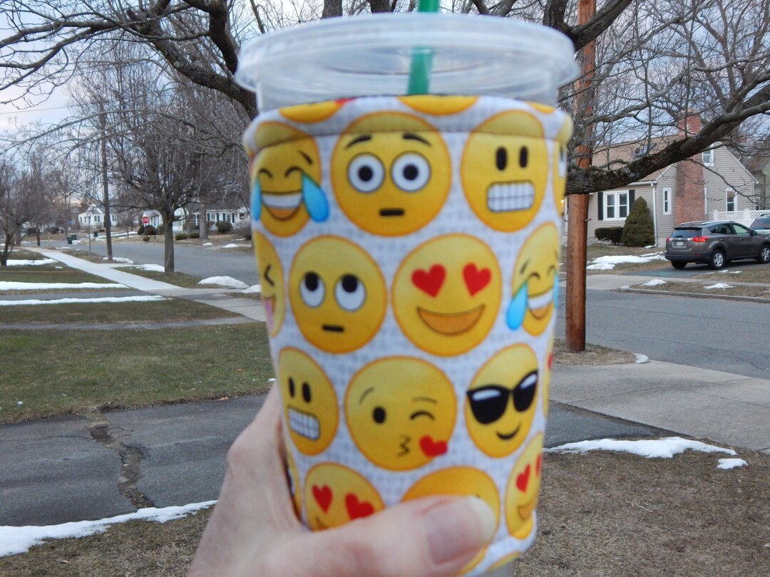Emojis Iced Coffee Cozy Etsy