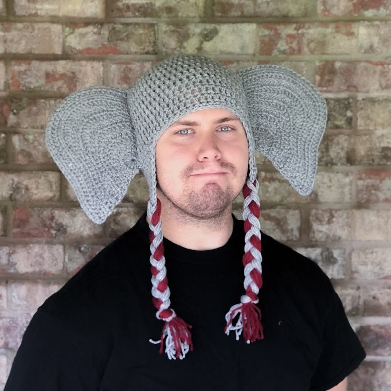 Crochet Pattern for Elephant Ear Hat image 3