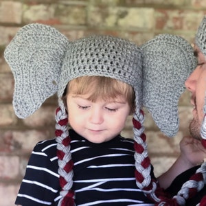 Crochet Pattern for Elephant Ear Hat image 4