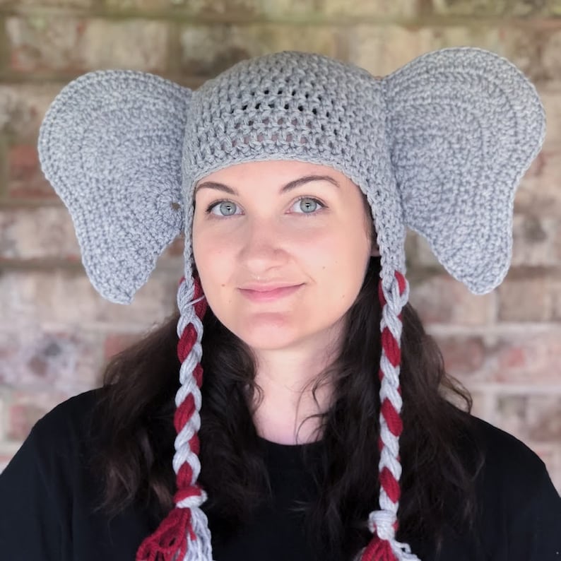 Crochet Pattern for Elephant Ear Hat image 5