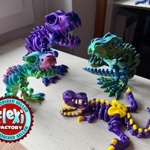 T-Rex Gliederskelett mit Knochen - Anti-Stress Figuren