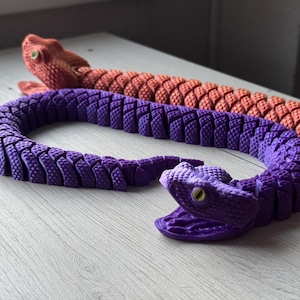 Gelede adder, gelede dieren, slang, coole cadeaus, anti-stress figuur