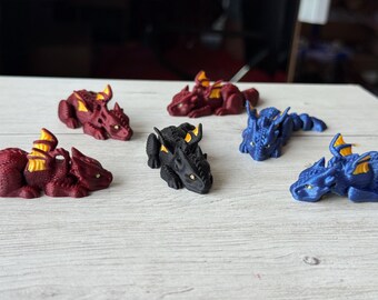 Mini Articulated Dragon Keychain – Made to Order | Custom Colors | Fantasy Gift Idea