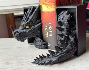 Mini-Kristalldrachen-Buchstützen – Handbemalte Fantasy-Dekoration | Personalisiertes Geschenk für Bücherliebhaber