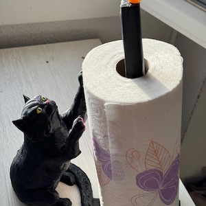 Porta-papel higiênico para gato - gatinho para decoração de cozinha, acessórios de cozinha