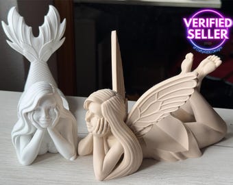 Fairy book display - book stand, bookstore decoration, kindle tablet stand, mermaid holder