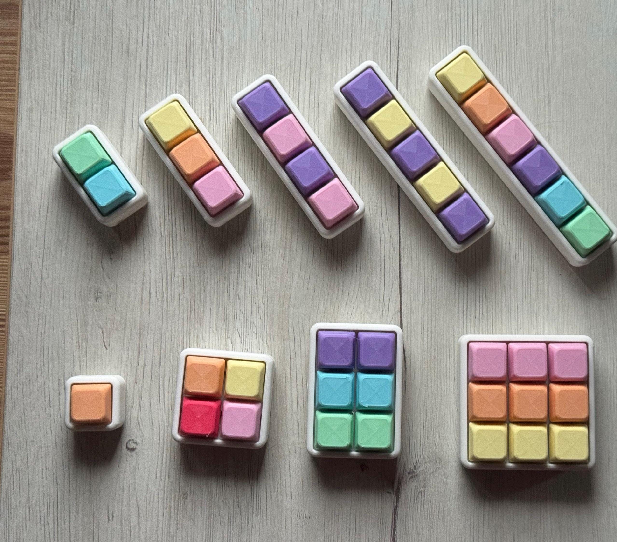 Pastel Modular Clicker Fidget | Custom Stress Relief Toy - Etsy