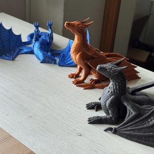 Dragon Figurine - Fierce Dragon | Bookcase Decor | Fantasy Decor | Bookshelf decoration