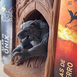 Werewolf book nook - Enchanting Fantasy | Book lovers | Horror decor