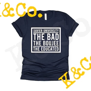 Xavier Universität Bad Boujee Ed svg | Alumna svg | HBCU svg | Heimkehr | Studio Cut Datei für Cricut Silhouette Brother svg, dxf, eps, png