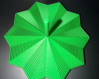 Brinquedo em espiral impresso em 3D | Spinner hipnótico com ilusão de ótica, decoração de mesa antiestresse