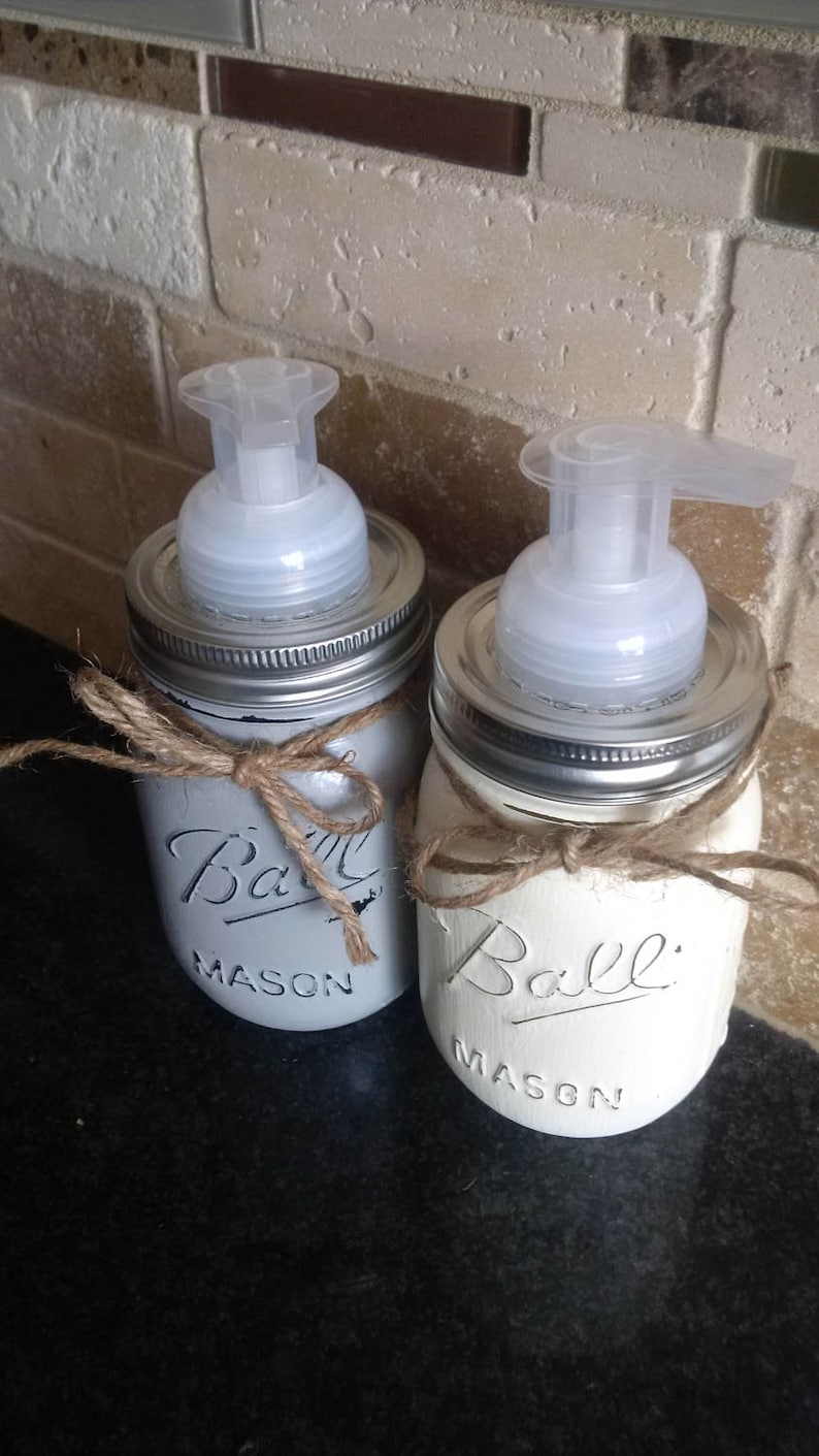 Mason Jar Foam Soap Dispenser Etsy Canada