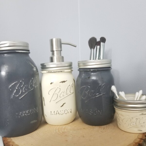 Mason Jar Bathroom Etsy