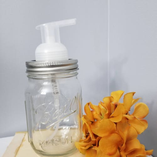 3 Mason Jar Foam Soap Dispenser Etsy