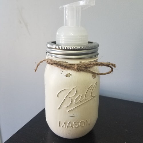Mason Jar Foam Soap Dispenser Etsy Canada