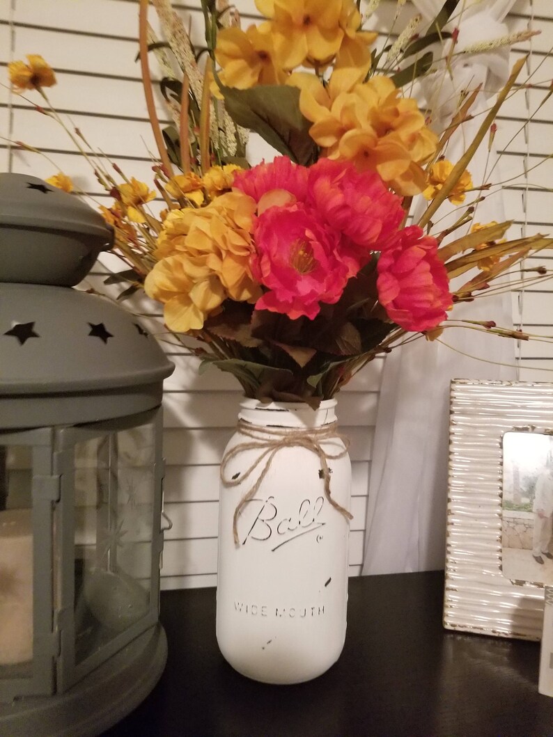 Large Mason Jar Vase Etsy