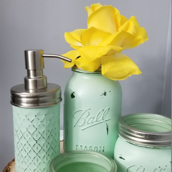 Mason Jar Bathroom Etsy
