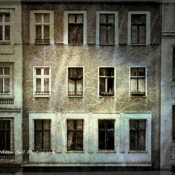 Berlin Window Photography,East Berlin, Germany, house , apartment , wohnung, Wall decor, wall Art, Europe