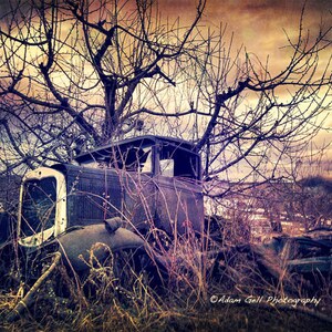 Car Photography, Vintage Car Print, HDR, Wall Art, wall Decor ,Abstract,country decor,rustic decor