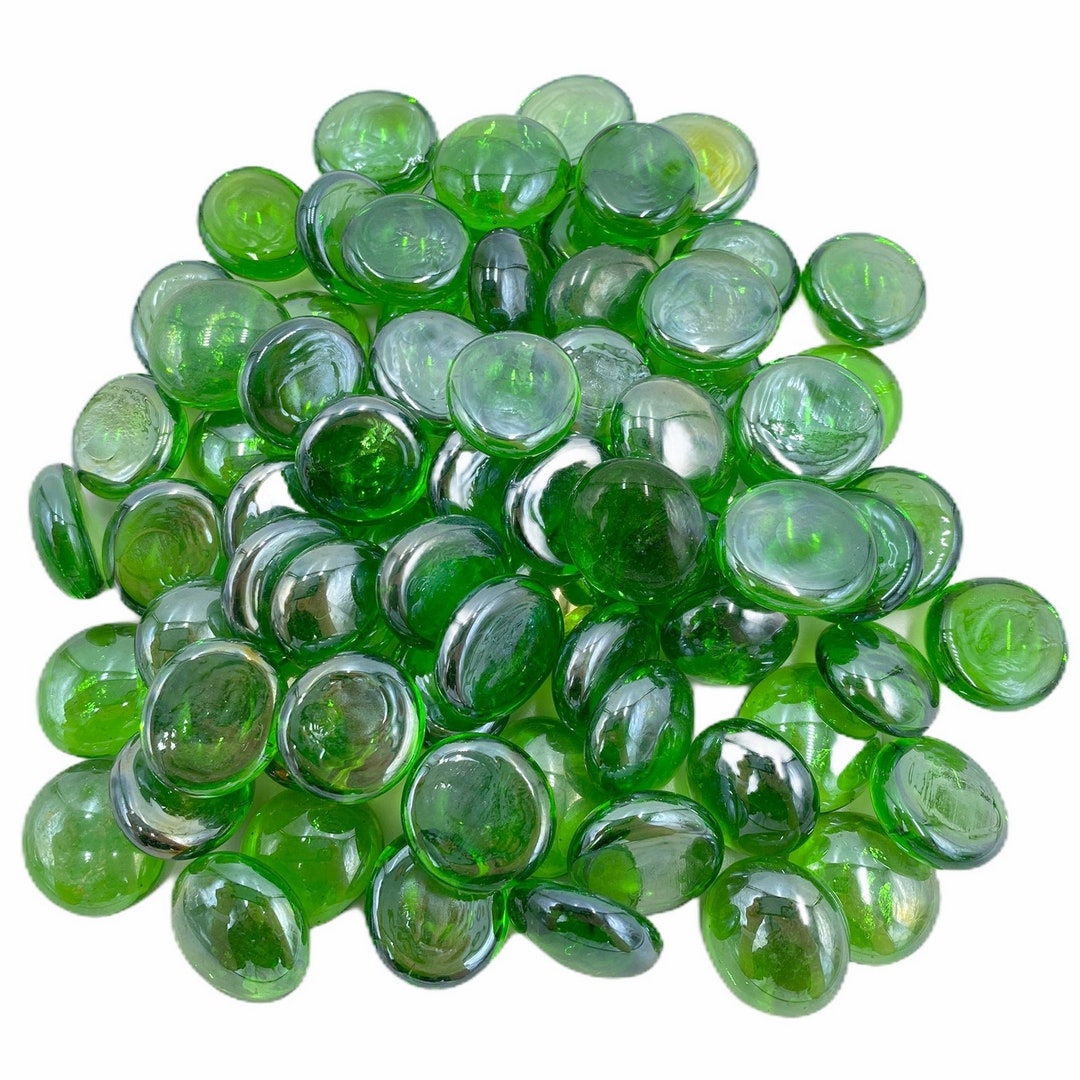 Green Glass Pebbles Home Vases Wedding Etsy UK