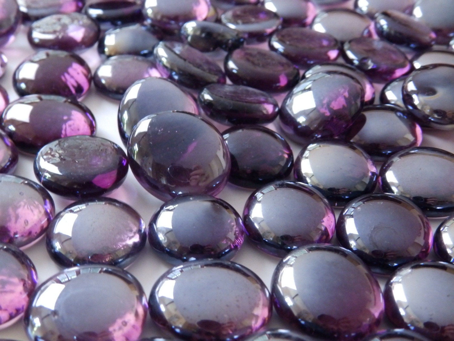 Purple Glass Pebbles Home Vases Wedding Etsy UK