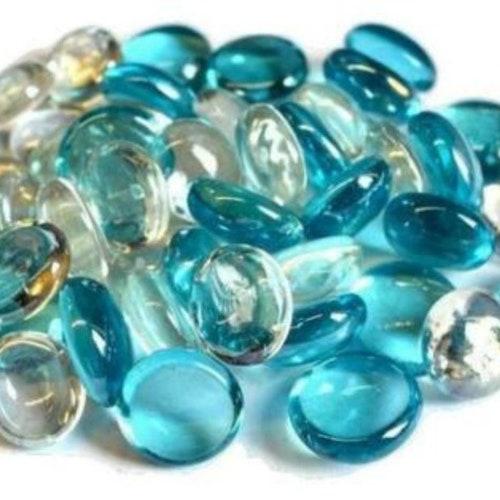 Mixed Colours Glass Pebbles Home Vases Wedding Etsy UK