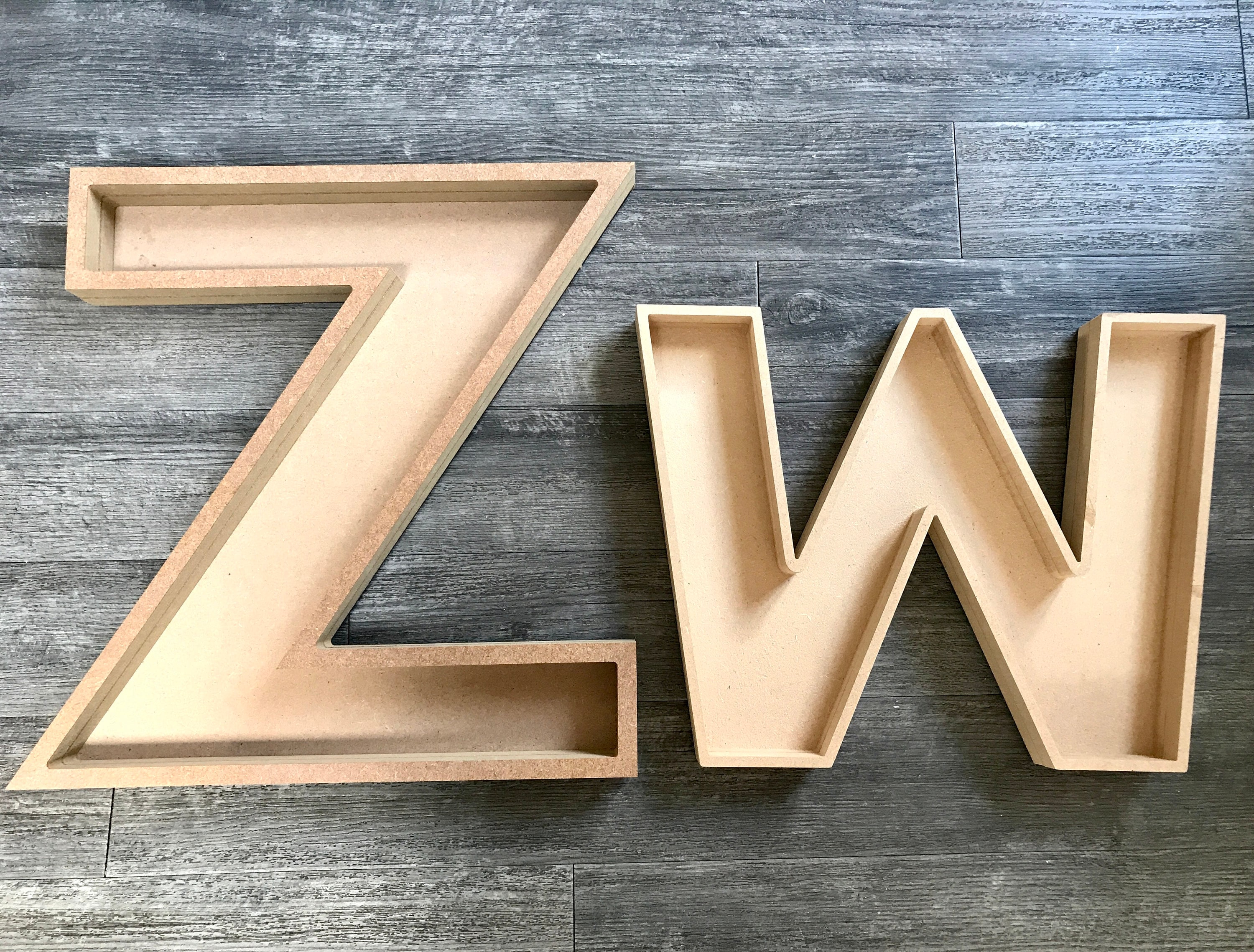 Hollow Wooden Fillable Letter Fillable Letter Empty Letter Etsy Norway