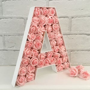 Light up letter, LED initial, Letter with lights, Children's bedroom decor, LED light up letter, Nursery light, Floral letter light image 6