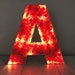 Light up letter, LED initial, Letter with lights, Children's bedroom decor, LED light up letter, Nursery light, Floral letter light