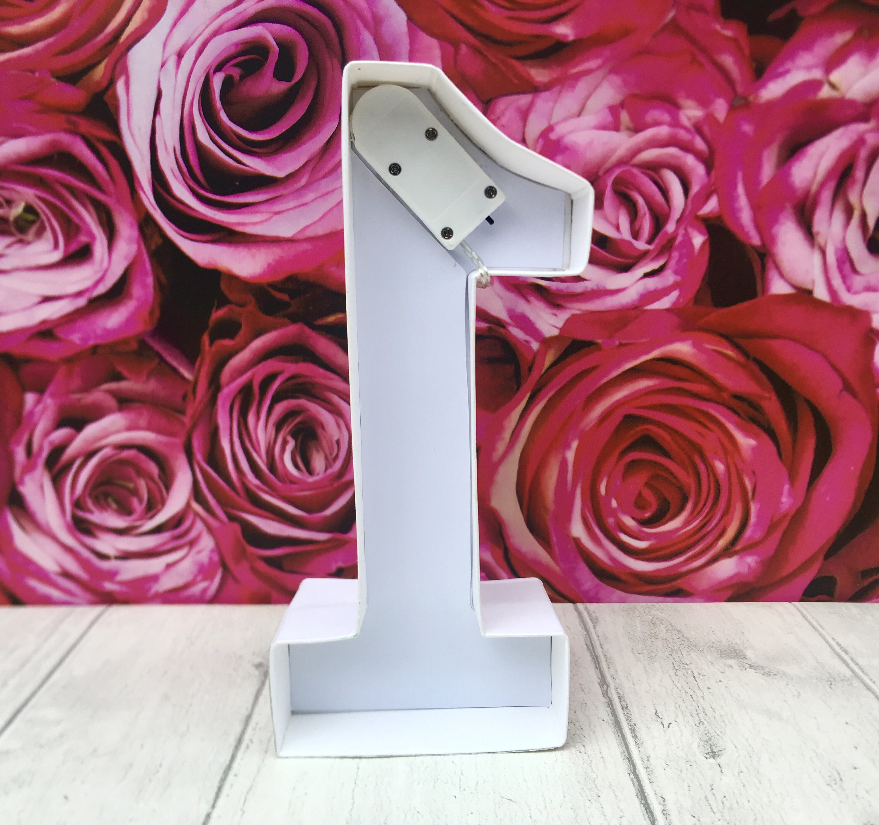 Freestanding number 1 Decorated large number Light up number Etsy