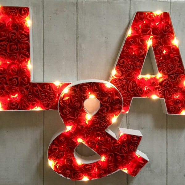 Light up Letters Etsy