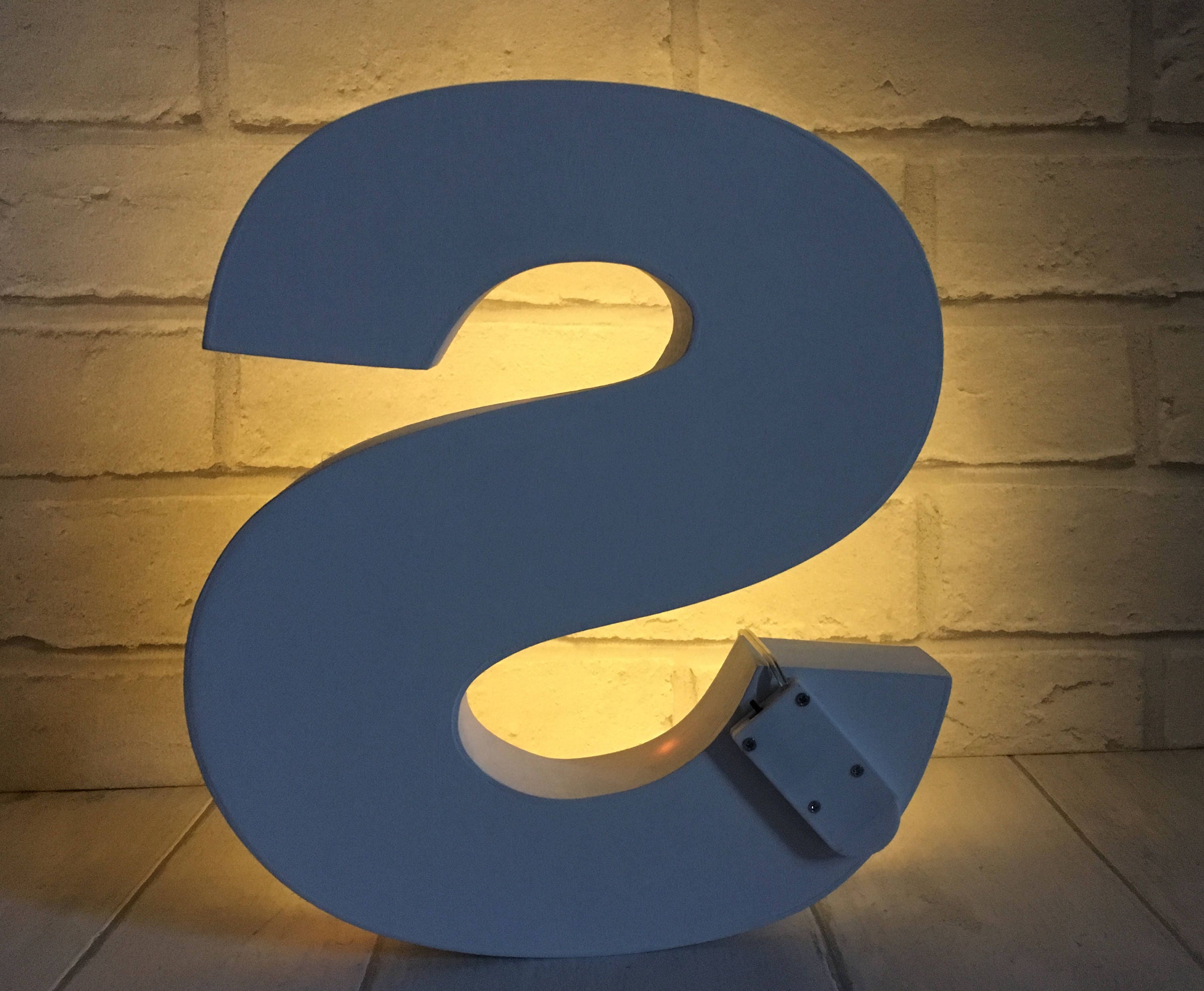 Letter S Decor Light up Letter S Light up Room Decor Light Etsy