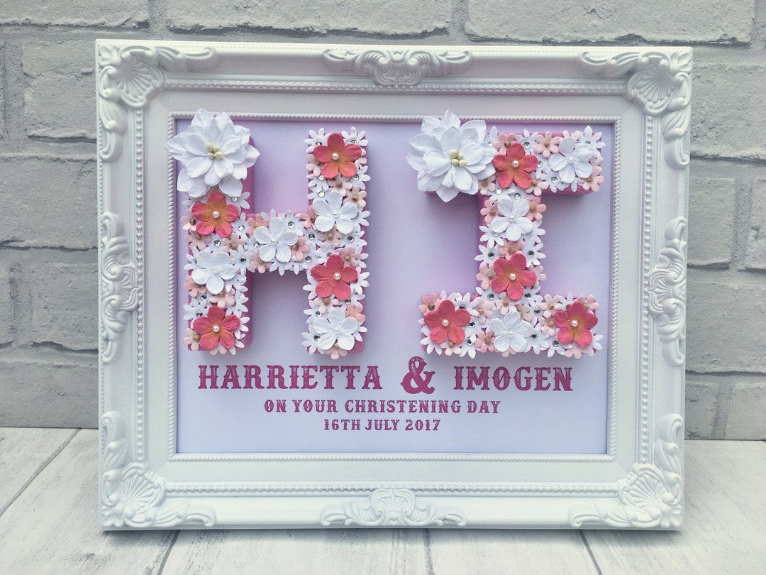 Christening Gift for Twins, Christening Gift for Sisters, Christening