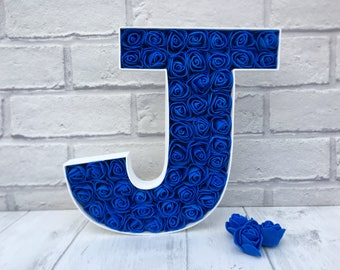 blue letter j etsy blue letter j