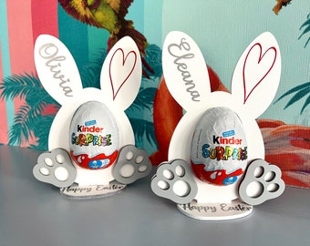 Personalised Easter Egg, Personalised Easter Gift, Personalised Easter Bunny, Kinder Egg Gift
