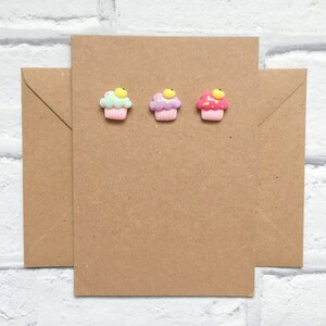 Cupcake birthday card, Cupcake decor, Happy Birthday card, Handmade Birthday card
