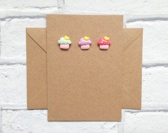 Cupcake birthday card, Cupcake decor, Happy Birthday card, Handmade Birthday card