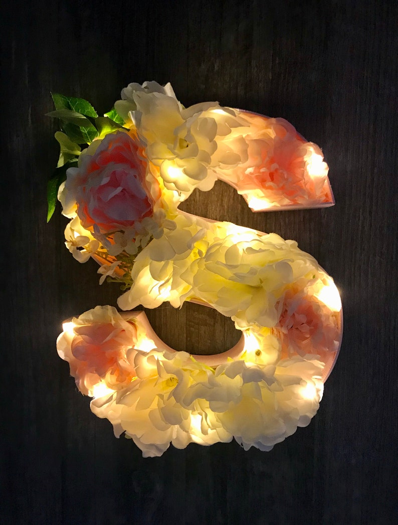 Freestanding Letter Floral Letter Gift Personalised Etsy UK