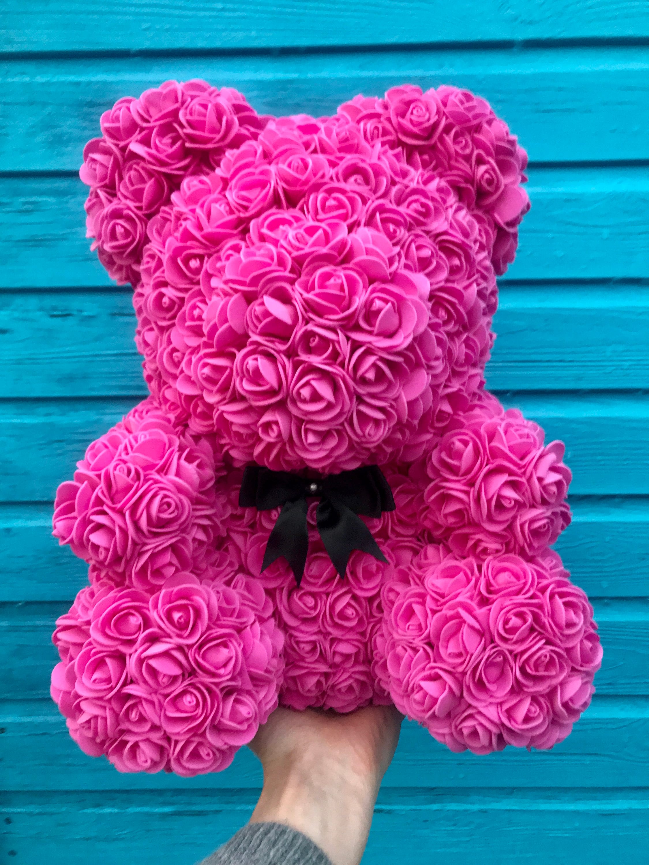 Valentines Day Gifts for Her Cute Preserved Real Red Rose Bear