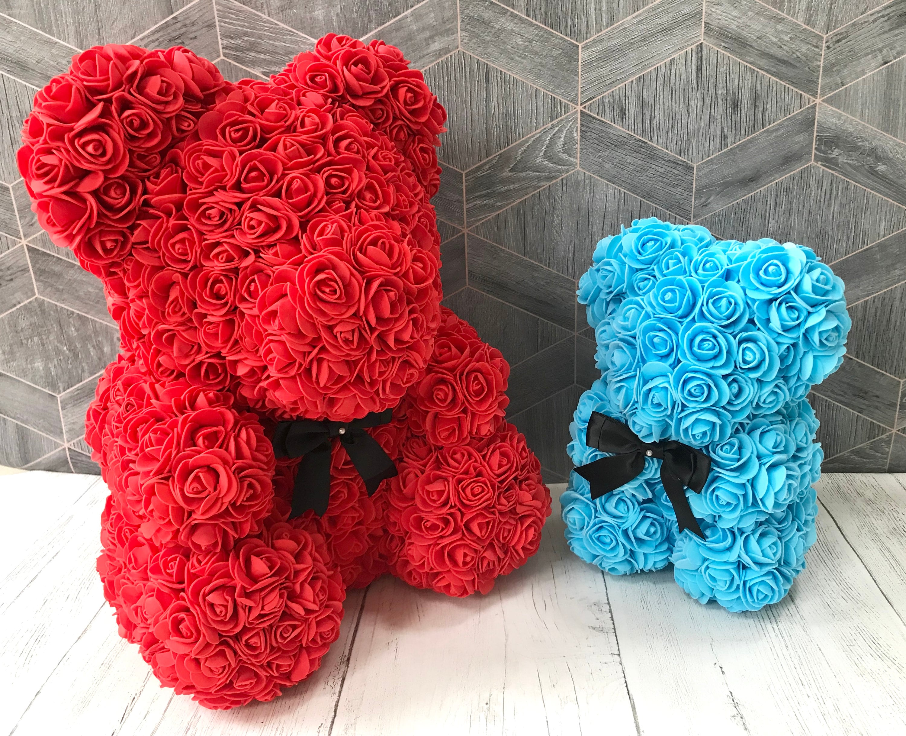 Mother's Day Gift, Gift for Mum, Rose Bear, Flower Bear, Everlasting Roses  -  Canada