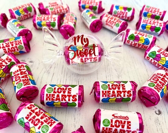 Personalisierte Liebe Herzen süßer Behälter, Geschenk zum Valentinstag