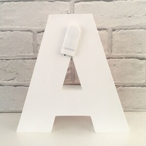 Light up letter, LED initial, Letter with lights, Children's bedroom decor, LED light up letter, Nursery light, Floral letter light image 4