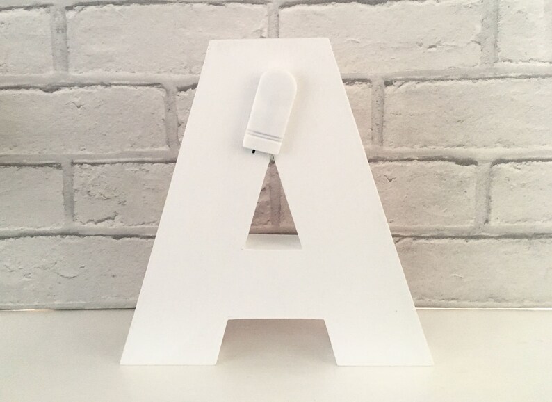 Light up letter, LED initial, Letter with lights, Children's bedroom decor, LED light up letter, Nursery light, Floral letter light image 4