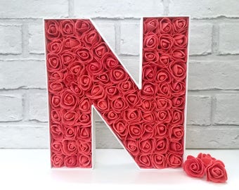 Red rose decor, Red rose home decor, Red Bedroom decor