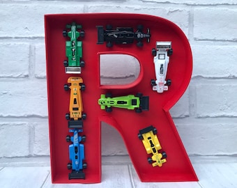 Toy Car Letter: Personalized Racing Car Bedroom Decor