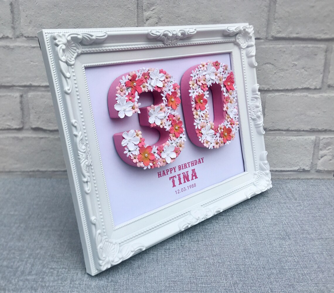 Personalisierte 30. Geburtstagsgeschenk einzigartige 30. Etsy
