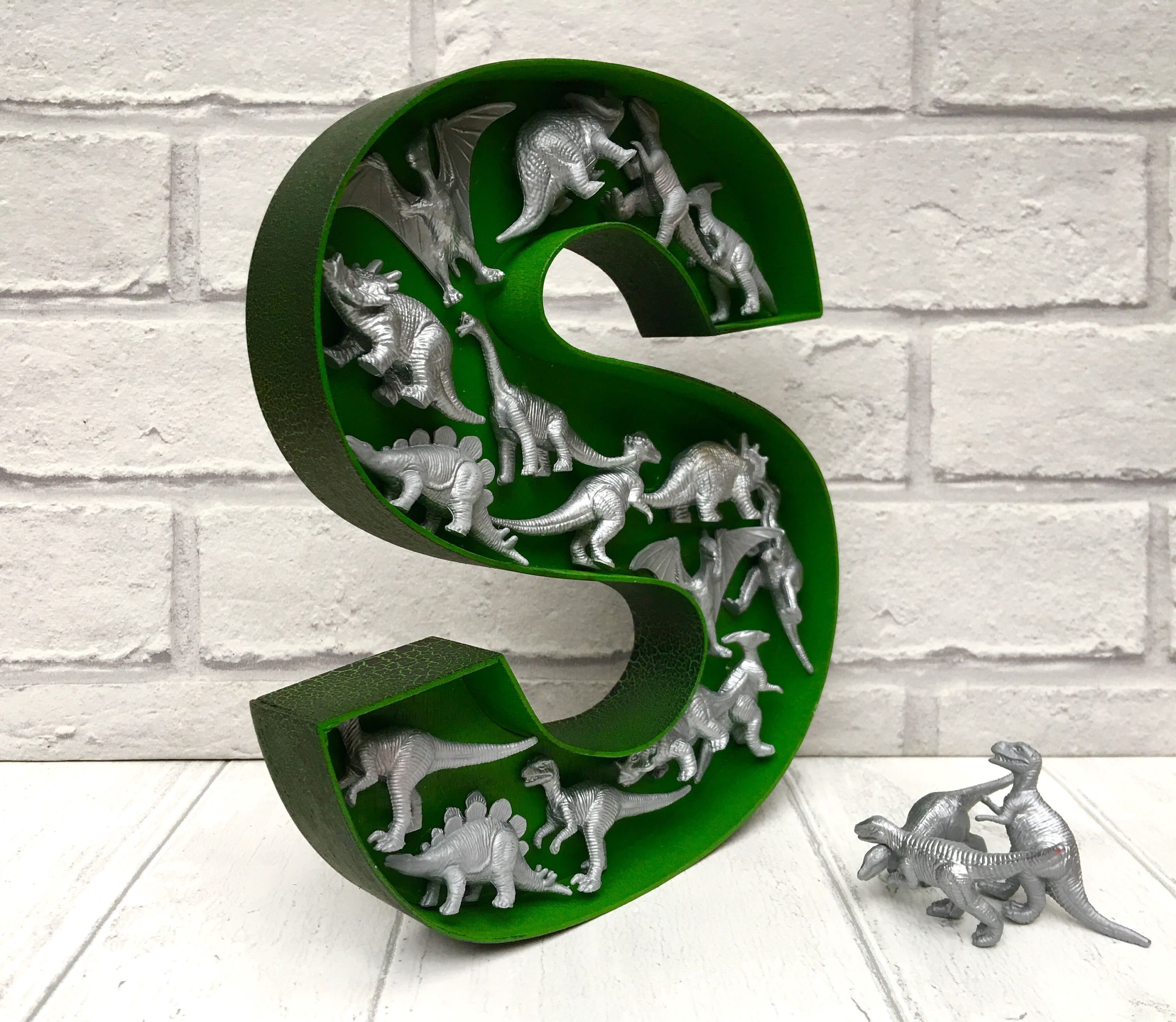 Dinosaur themed wall art Dinosaur bedroom decor Personalised | Etsy