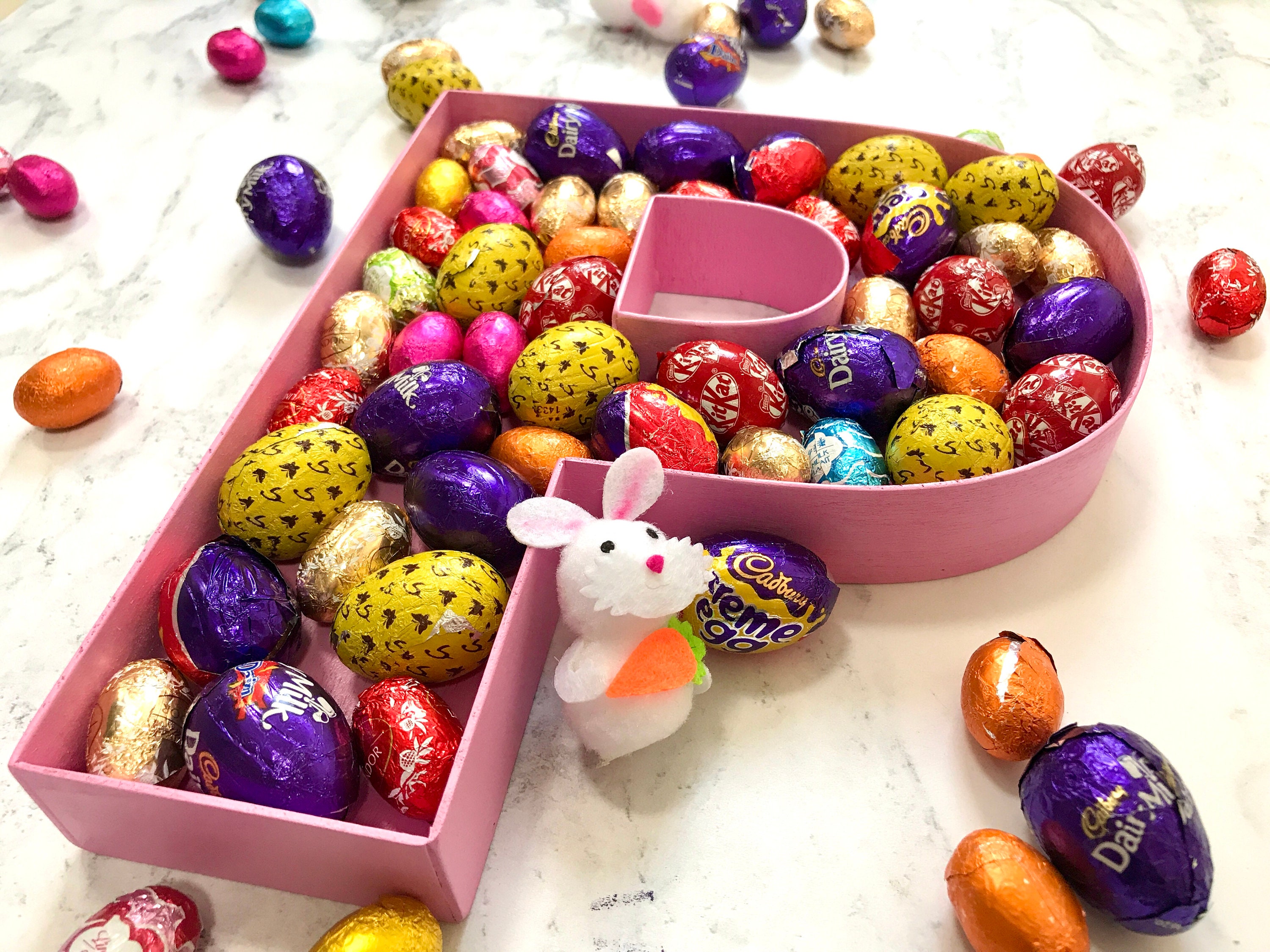 Easter Gift for Kids Chocolate Mini Eggs Filled Letters Etsy Sweden