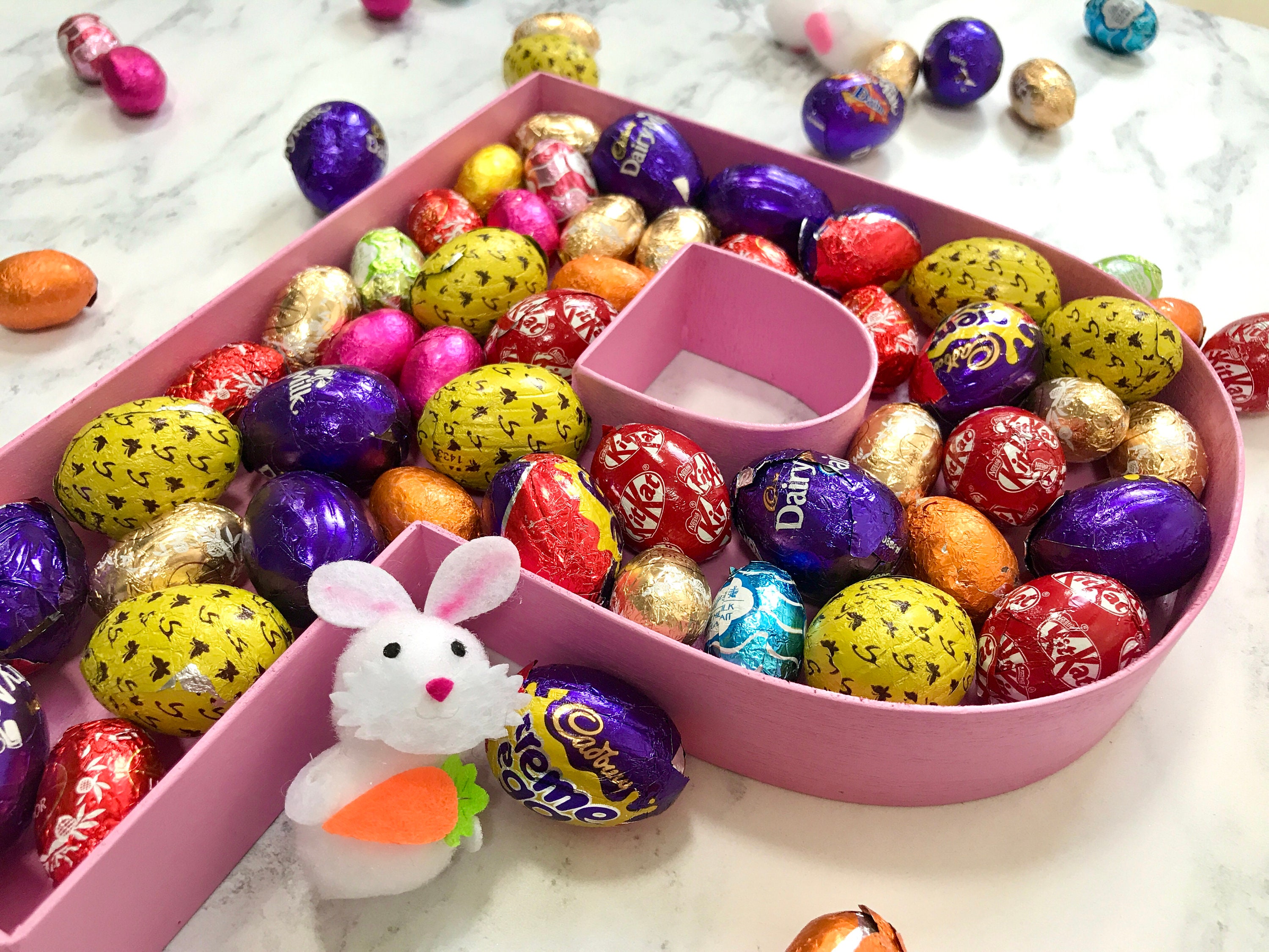 Easter Gift for Kids Chocolate Mini Eggs Filled Letters Etsy Sweden